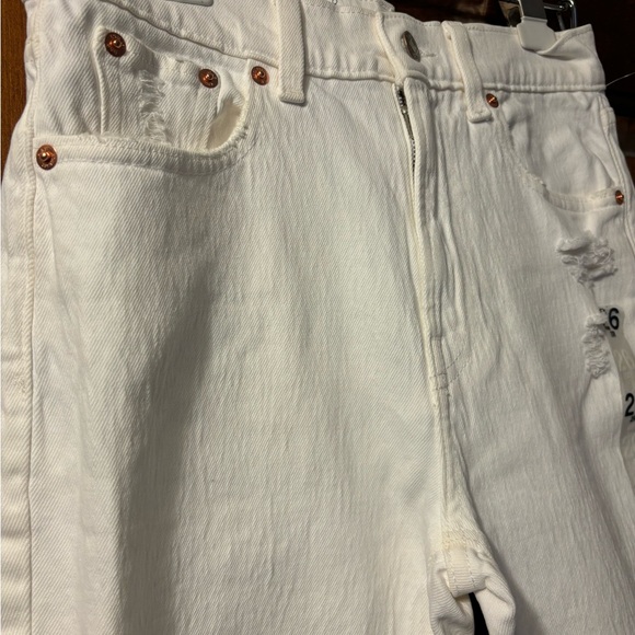 Gap Cheeky Straight High Rise White Jeans 2 26 - Picture 4 of 8